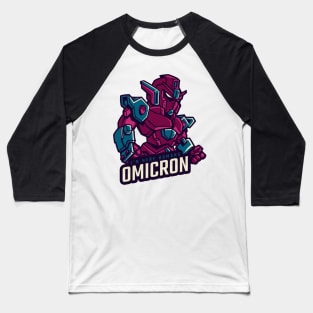 Omicron variant robot Baseball T-Shirt